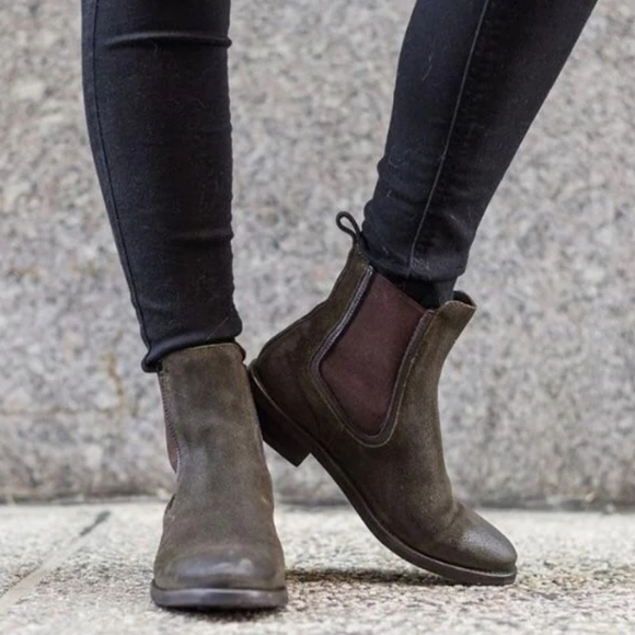 NEW Thursday Boot Co. Womens Duke Ankle Distressed Suede Boots shoes sz 5 - Picture 1 of 12
